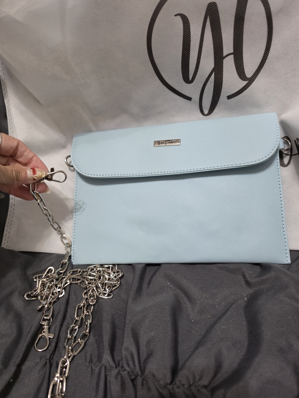 Light Blue 3-Piece Tote and Pouches Set - Picture 15 of 16